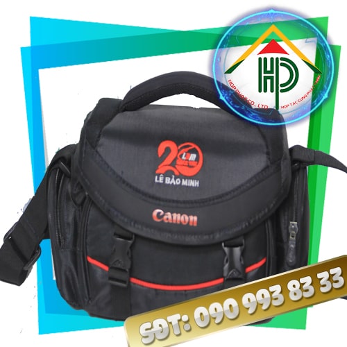 Túi xách máy ảnh mini vải sáp da bò vintage - CAMELO