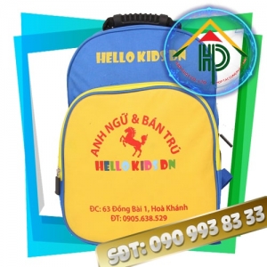 Balo anh ngữ Hello Kidsdn mặt trước