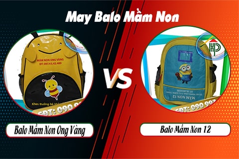 so sánh balo mầm non ong vàng và mầm non 12