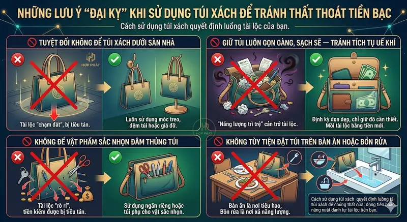Cách Chọn Túi Xách Theo Màu Phong Thủy Giúp Tài Lộc Hanh Thông, May Mắn 🌟