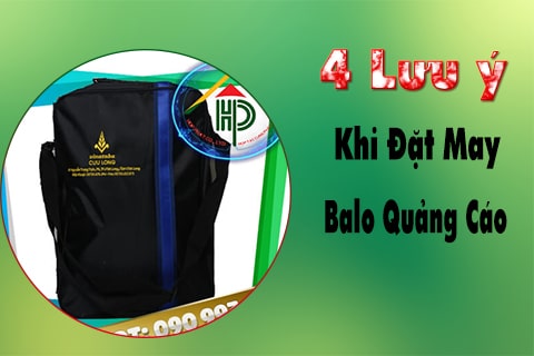 4 lưu ý khi đặt may balo quảng cáo