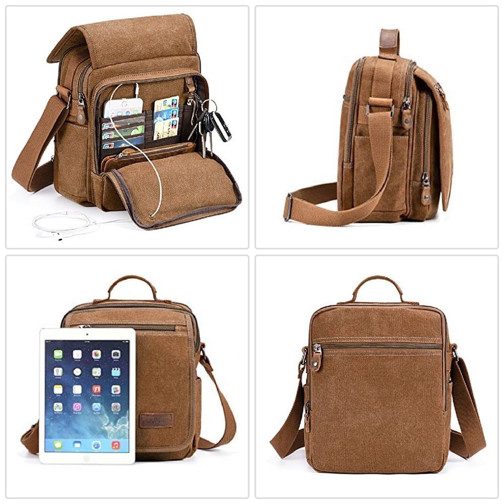 Mẫu túi đeo chéo nữ Plambag Canvas Messenger 