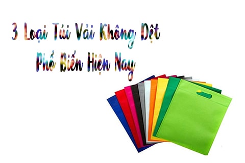 3 loại túi vải không dệt phổ biến hiện nay