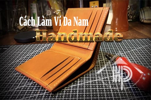 cách làm ví da nam handmade đơn giản