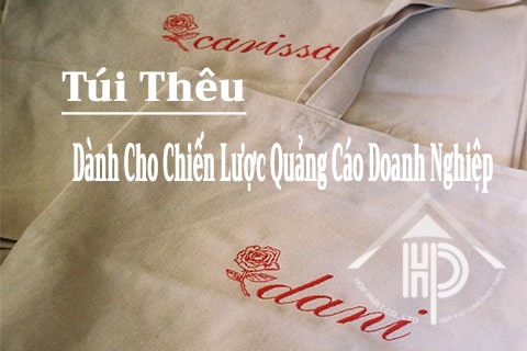 túi thêu dùng để quảng cáo doanh nghiệp