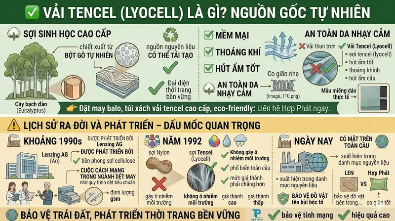 Vải Tencel là gì? Từ A-Z Về Chất Liệu Sinh Học Dẫn Đầu Xu Hướng Thời Trang