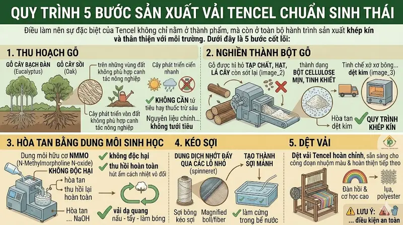 Vải Tencel là gì? Từ A-Z Về Chất Liệu Sinh Học Dẫn Đầu Xu Hướng Thời Trang