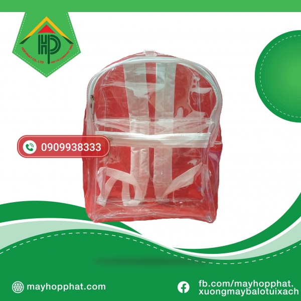 Balo Học Sinh Nhựa Trong PVC