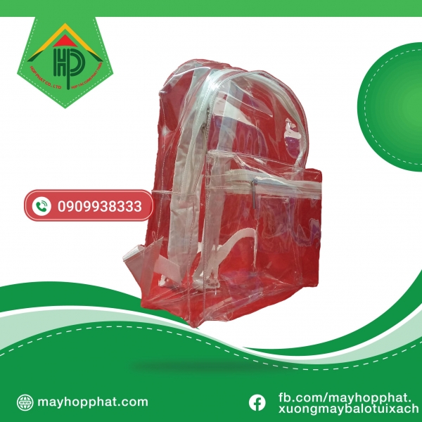 Balo Học Sinh Nhựa Trong PVC