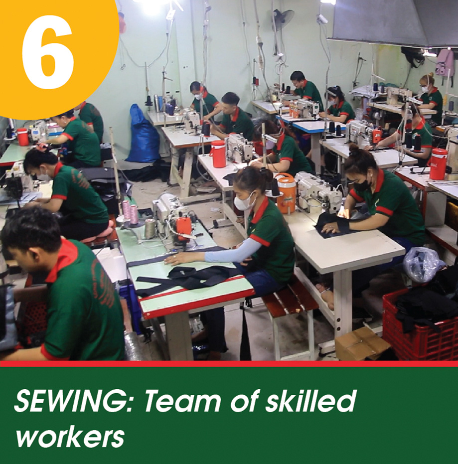 6 Sewing Team of skilled workers