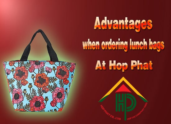 Advantages when ordering lunch bags at hopphat