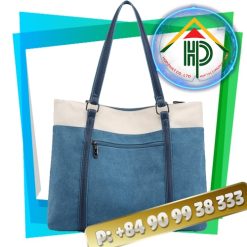 Front Blue Canvas Bag