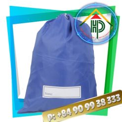 Front Blue Drawstring Backpack