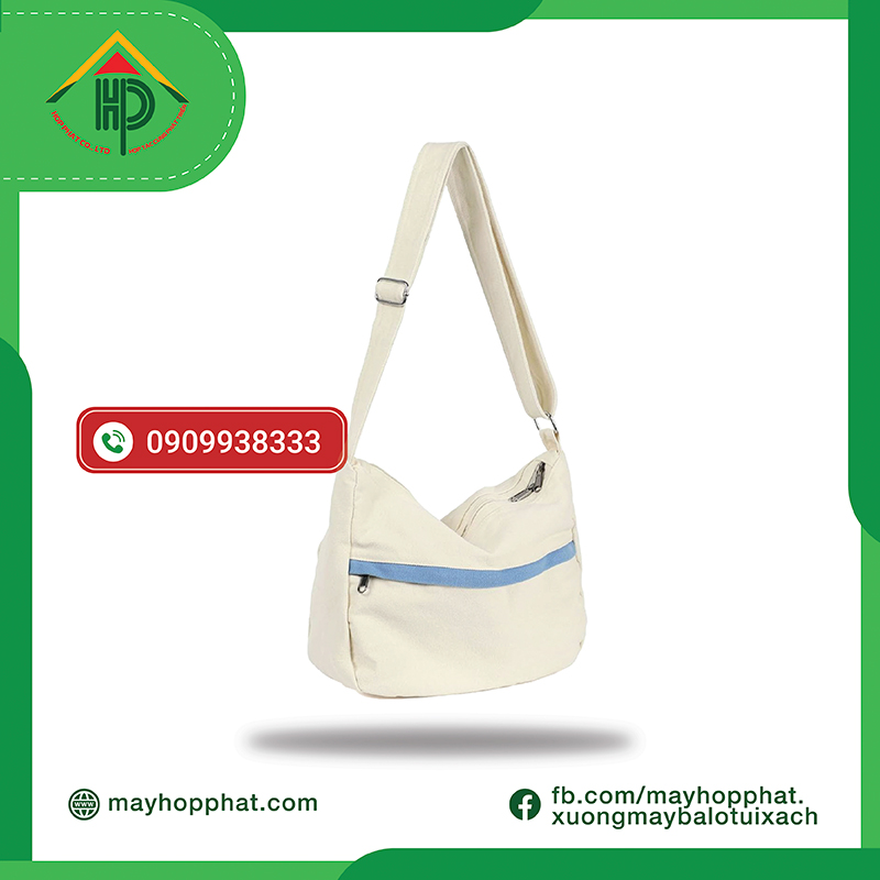 Left Canvas Crossbody Bag