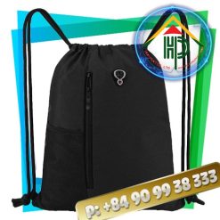 Front Drawstring Backpack With Pocket min