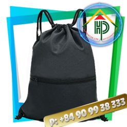 Front Drawstring Backpack With Zippers min