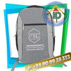 Front Grey Laptop Backpack