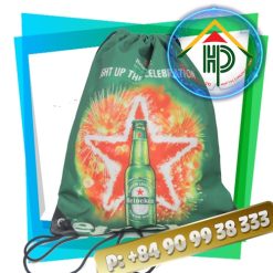 Front Heineken Drawstring Backpack