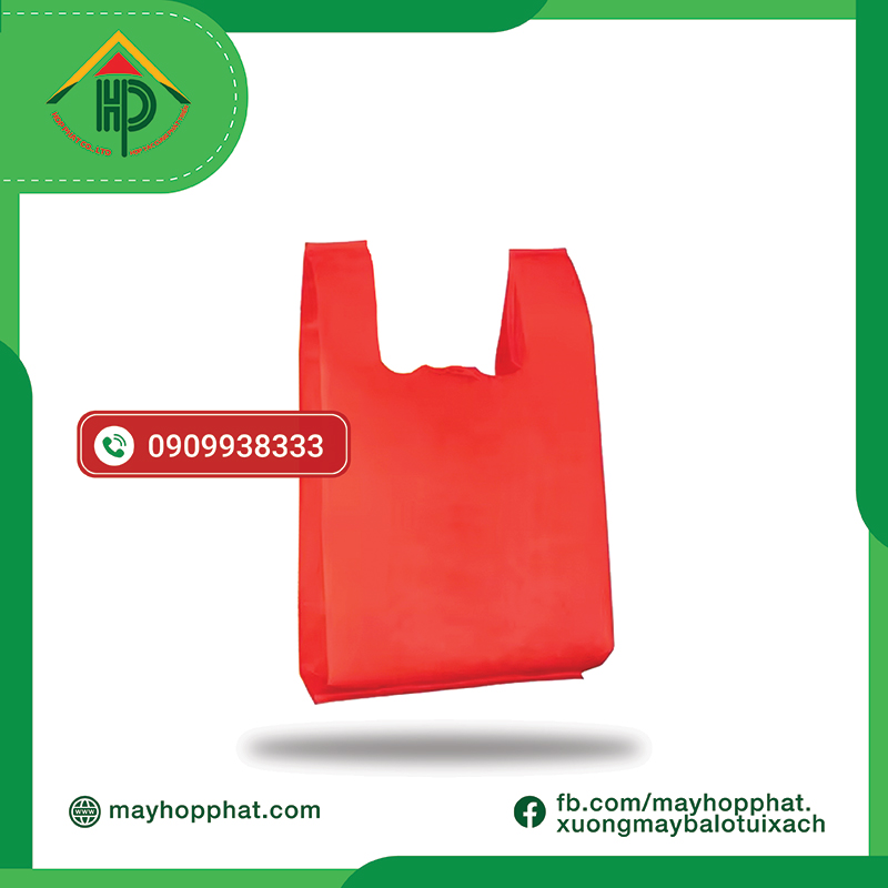 Red Non Woven Shopping Bag