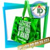 Front Green PP woven shopping bag