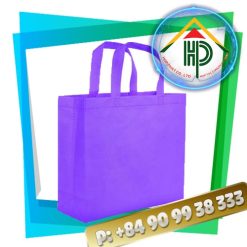 Front Purple Nonwoven Bag