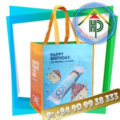 Front Happy Birthday RPET shopping bag