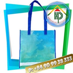 Front Blue RPET shopping bag