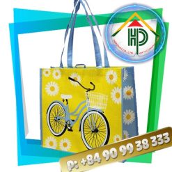 Front Yellow RPET shopping bag