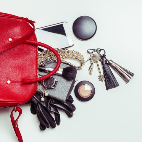 Take all your items out of your handbag before cleaning