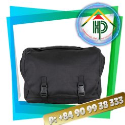 Front black messenger bag