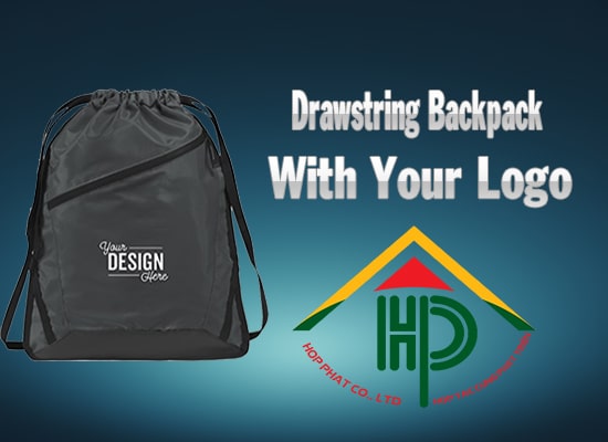 Drawstring backpack with your logo