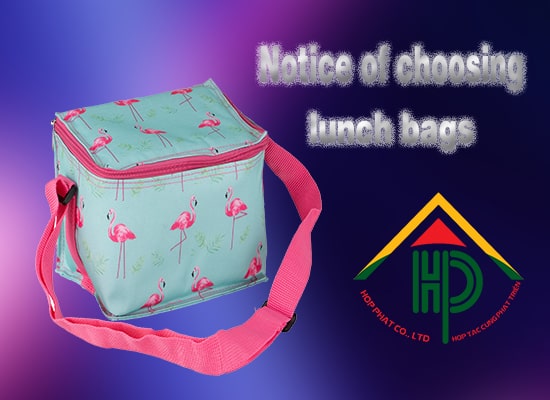 Notice of choosing lunch bags