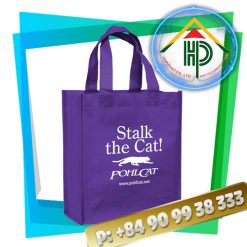 Left stalk the cat nonwoven bag