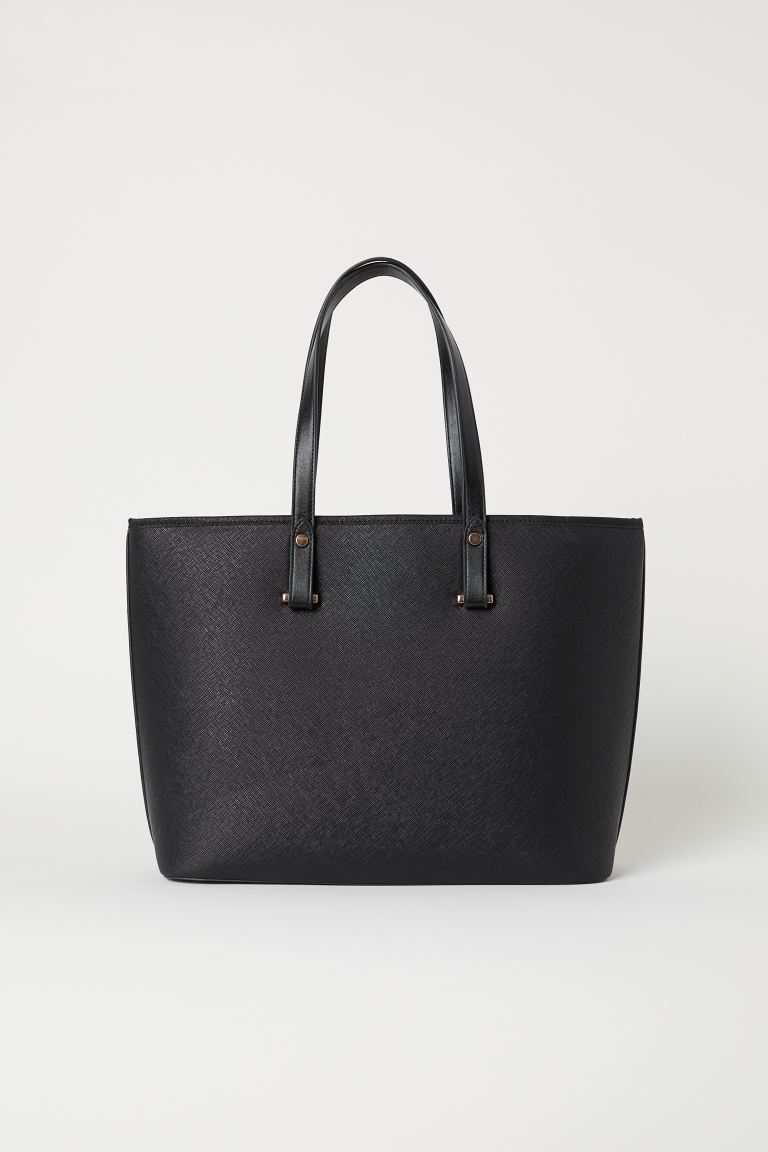 Tote bag is a rectangular-shaped bag