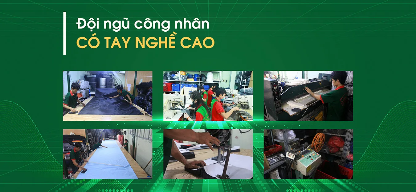 Đội ngũ công nhân tay nghề cao