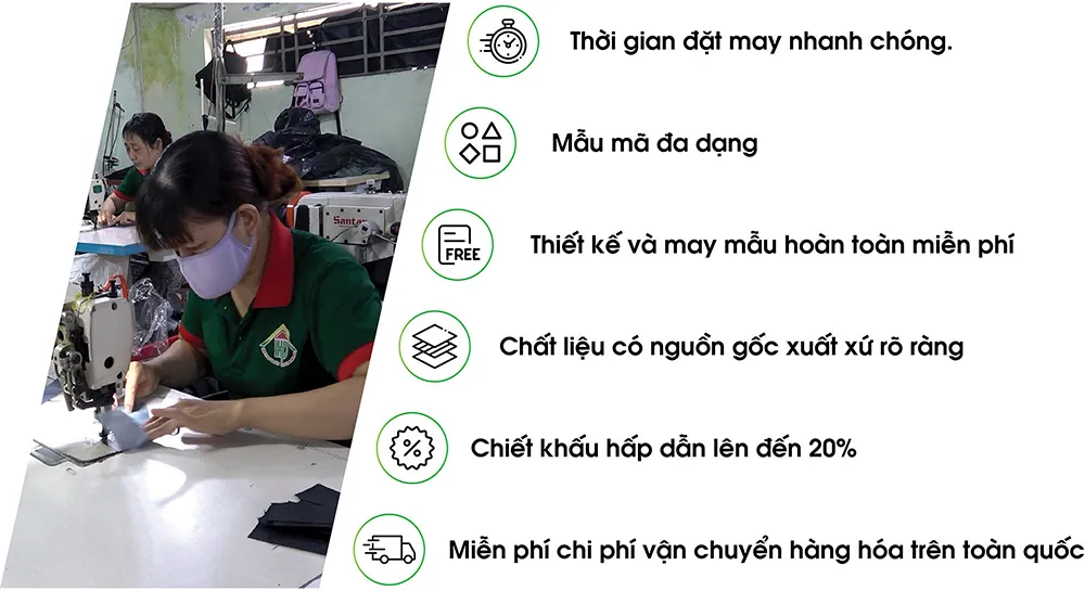 Lý do chọn xưởng may cặp xách Hợp Phát