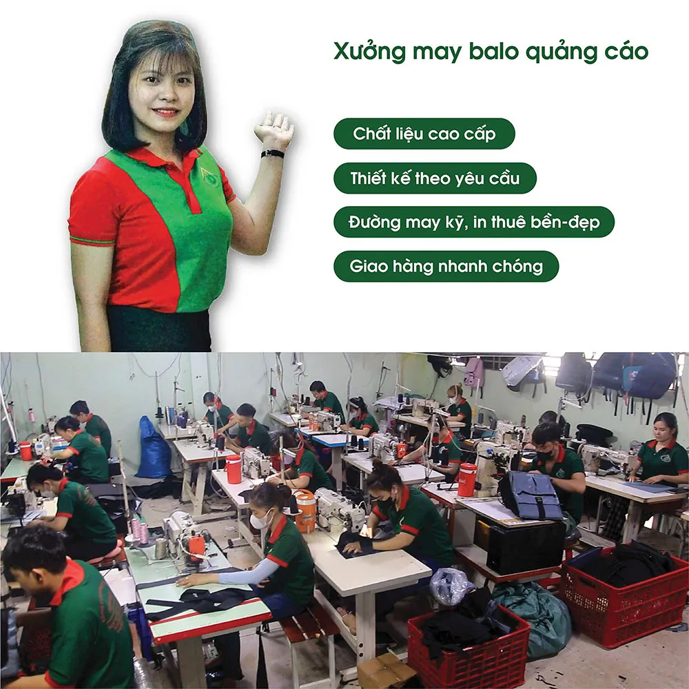 Xưởng may balo quảng cáo Hợp Phát