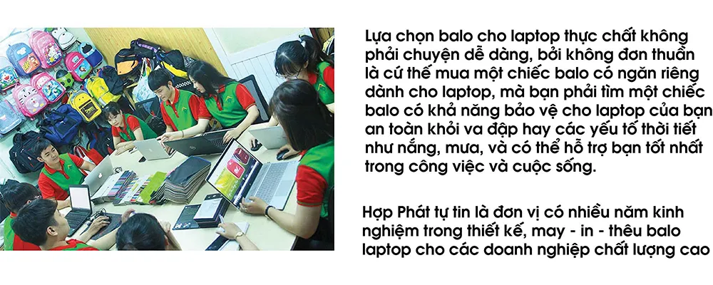 Xưởng may sản xuất balo laptop