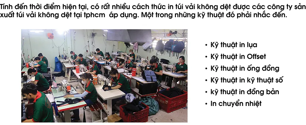 kỹ thuật in túi vải không dệt