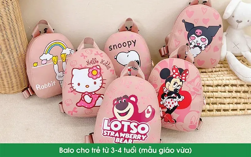 Balo cho bé 3-4 tuổi