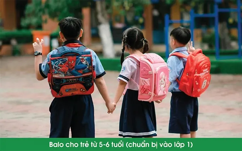 Balo cho bé 5-6 tuổi