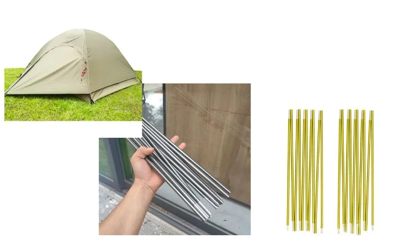 1. Các Loại Vật Liệu Khung Lều Phổ Biến 1. Các Loại Vật Liệu Khung Lều Phổ Biến