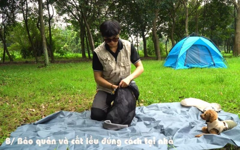 bảo quản lều đúng cách