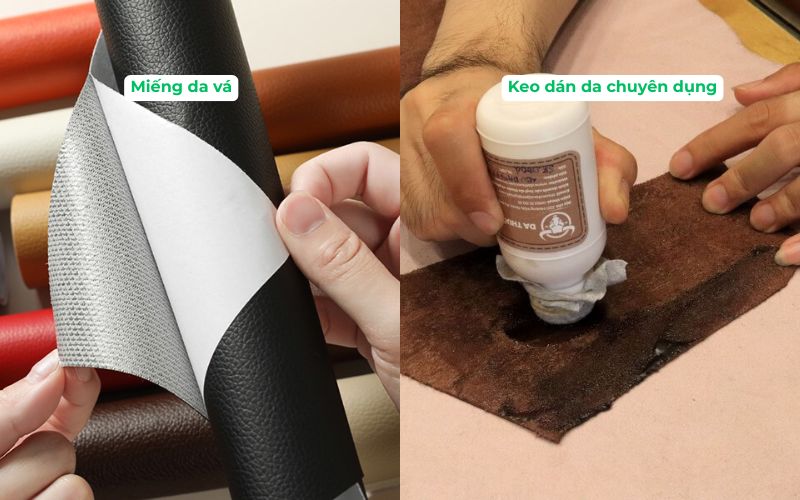 Miếng da vá và keo dán da chuyên dụng