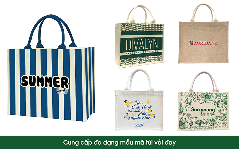 các loại túi vải đay phổ biến tại may hợp phát