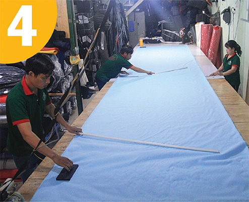 sản xuất tại xưởng may balo Hợp Phát