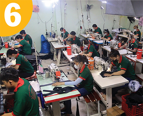 sản xuất tại xưởng may balo Hợp Phát