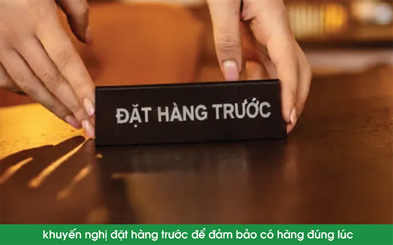 Đặt hàng sớm tránh rush order