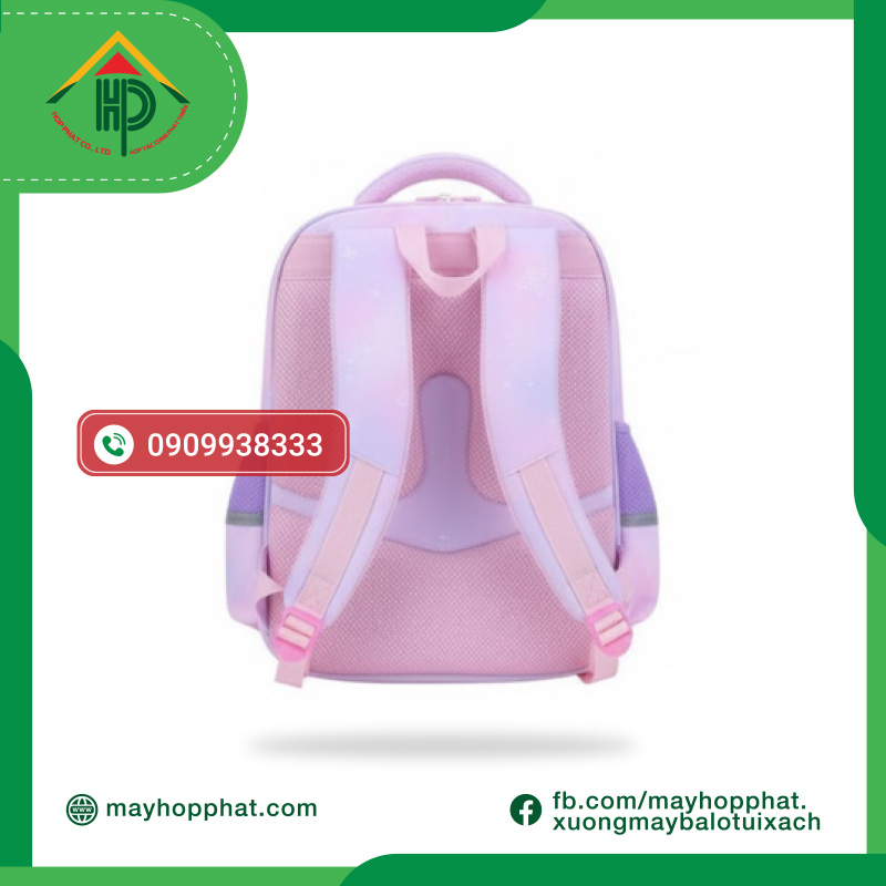 Princess Kids' Posture-Correcting Backpack – 3D EVA Back Pad, 600D Polyester, Under 700g | Hop Phat Factory balo-chong-gu-cho-tre-em-princess