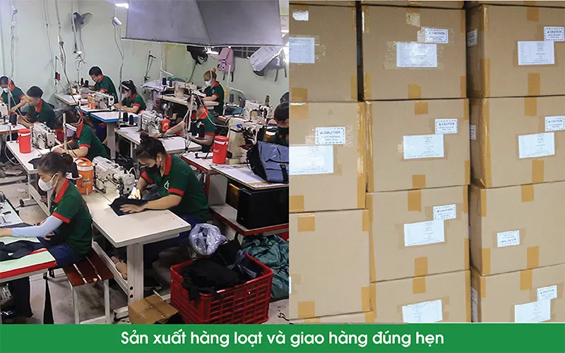 Sản xuất hàng loạt và giao hàng đúng hẹn